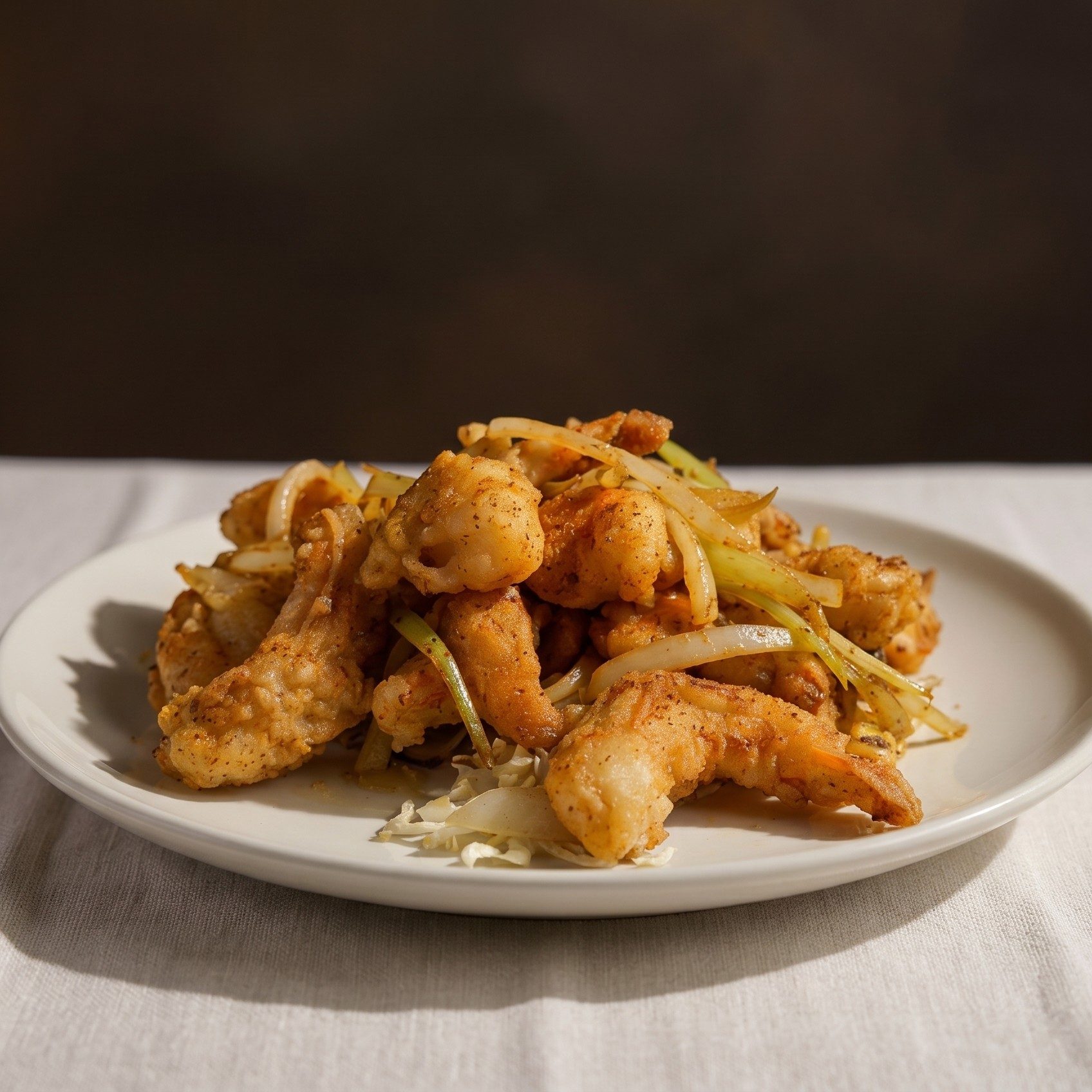 Spicy Crispy Shrimp with Celery / 芹菜香辣虾.