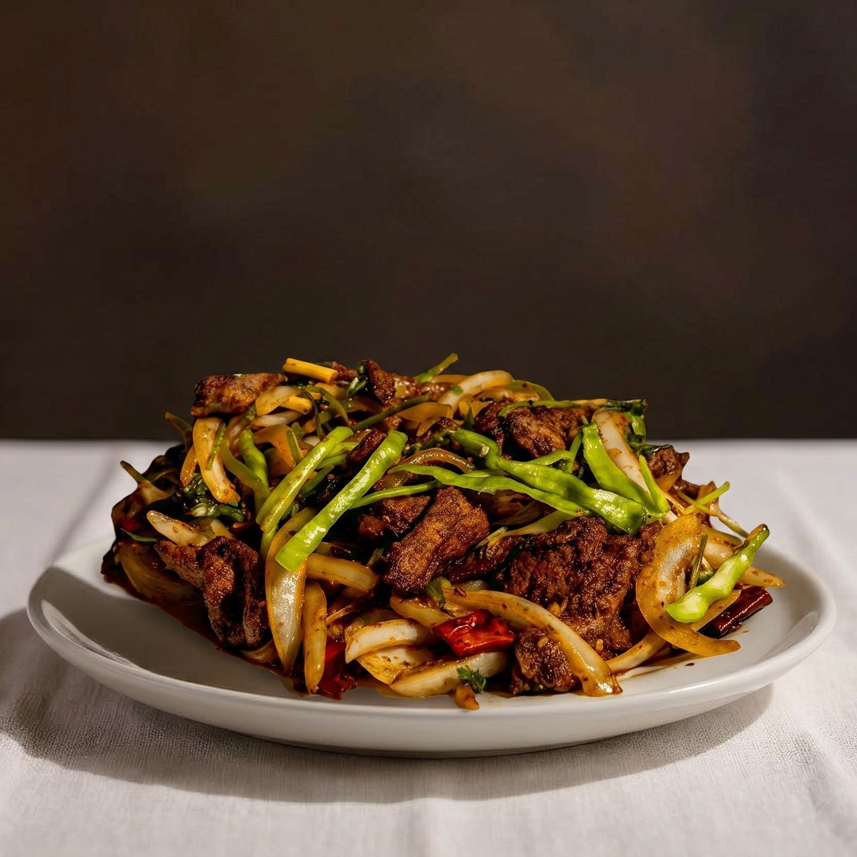 Stir-Fried Beef Bamboo Sauce / 竹笋炒牛肉.