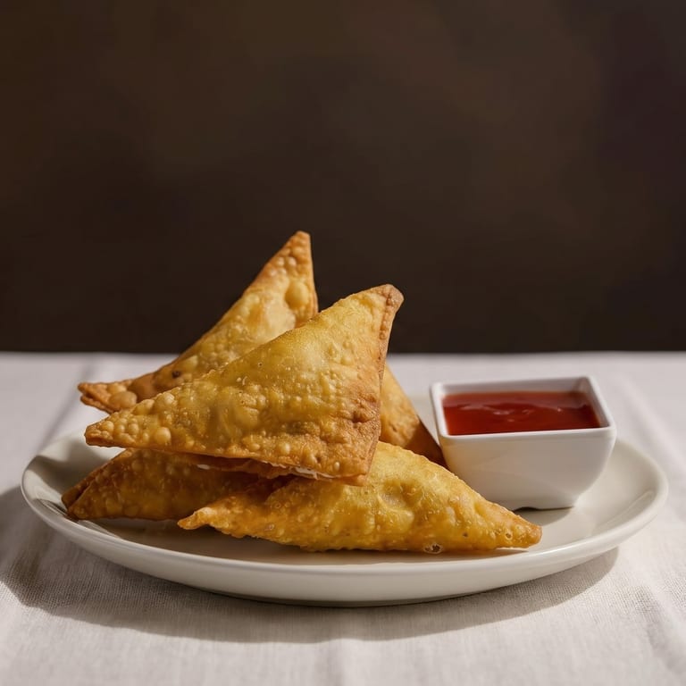 Savor our crab rangoon