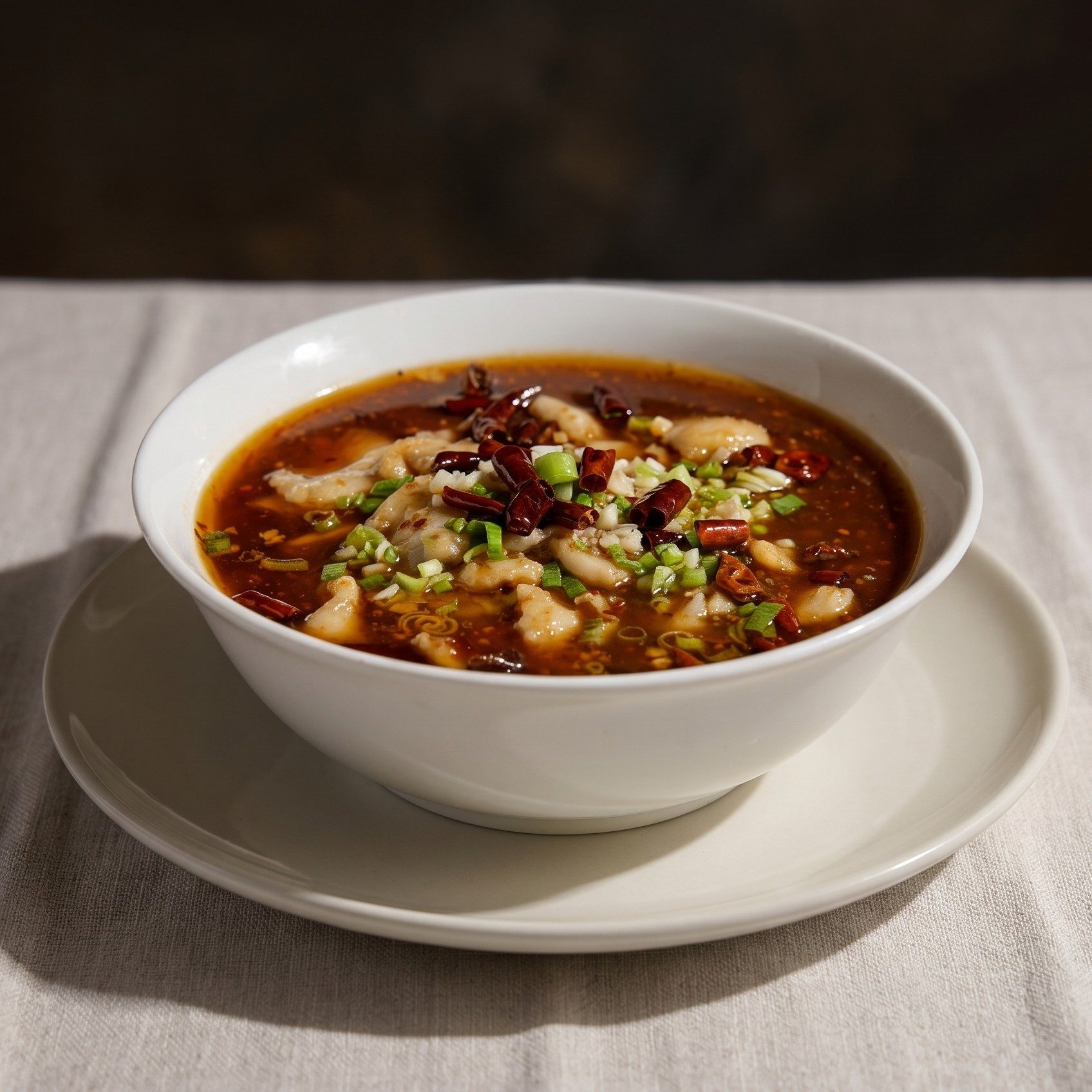 Szechuan Spicy Fish Fillet / 四川水煮鱼片.