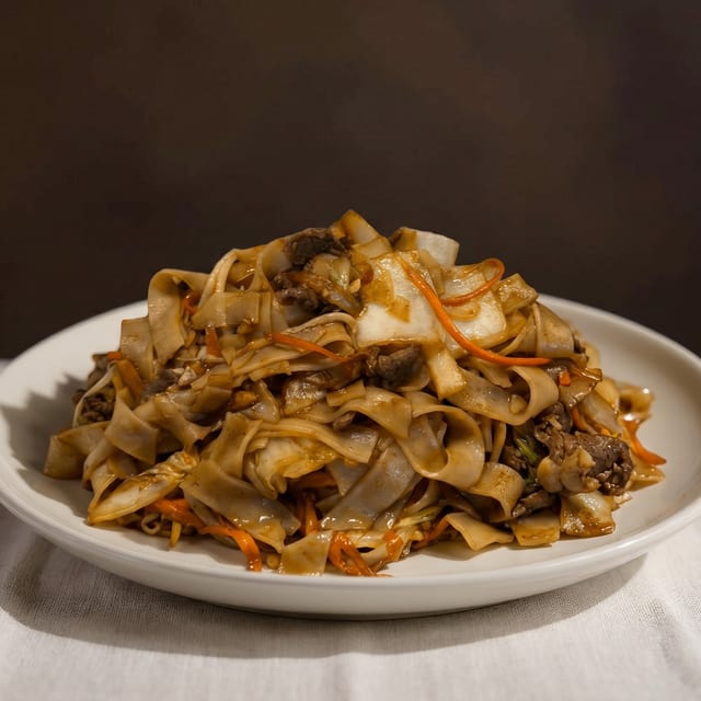 Beef Stir-Fried Noodle.