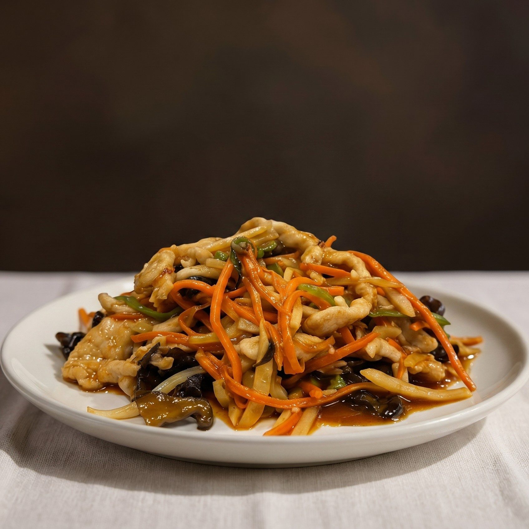 Stir-Fried Chicken with Garlic Sauce / 鱼香鸡丁.